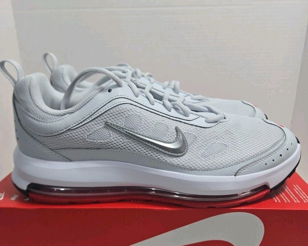 Nike Air Max AP Pure Platinum Metallic Silver Sneakers CU4826-012 Mens Size 11.5